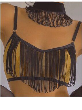 Empress Mimi "Zazzy Zelda Bra" in Black (L)